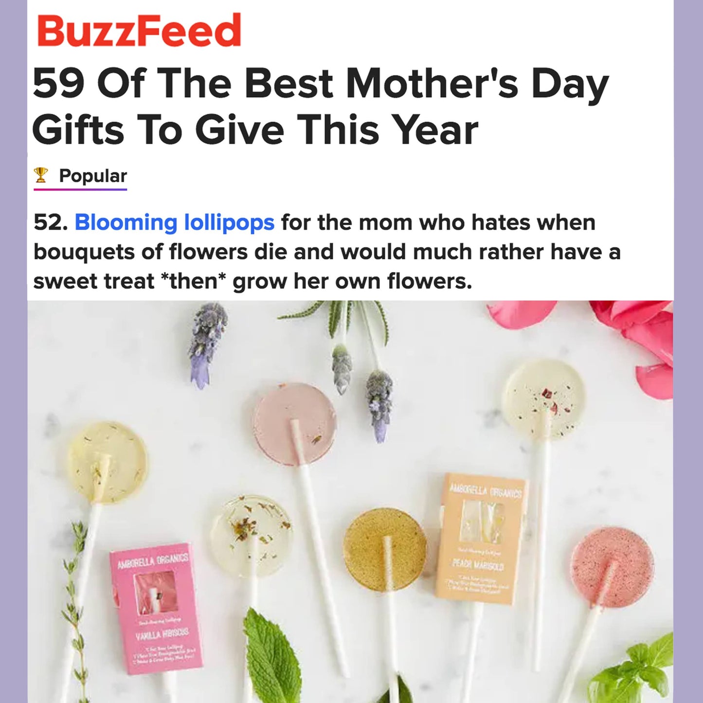 Mother's Day Cards (Eat, Plant, Grow Herb/Flower)