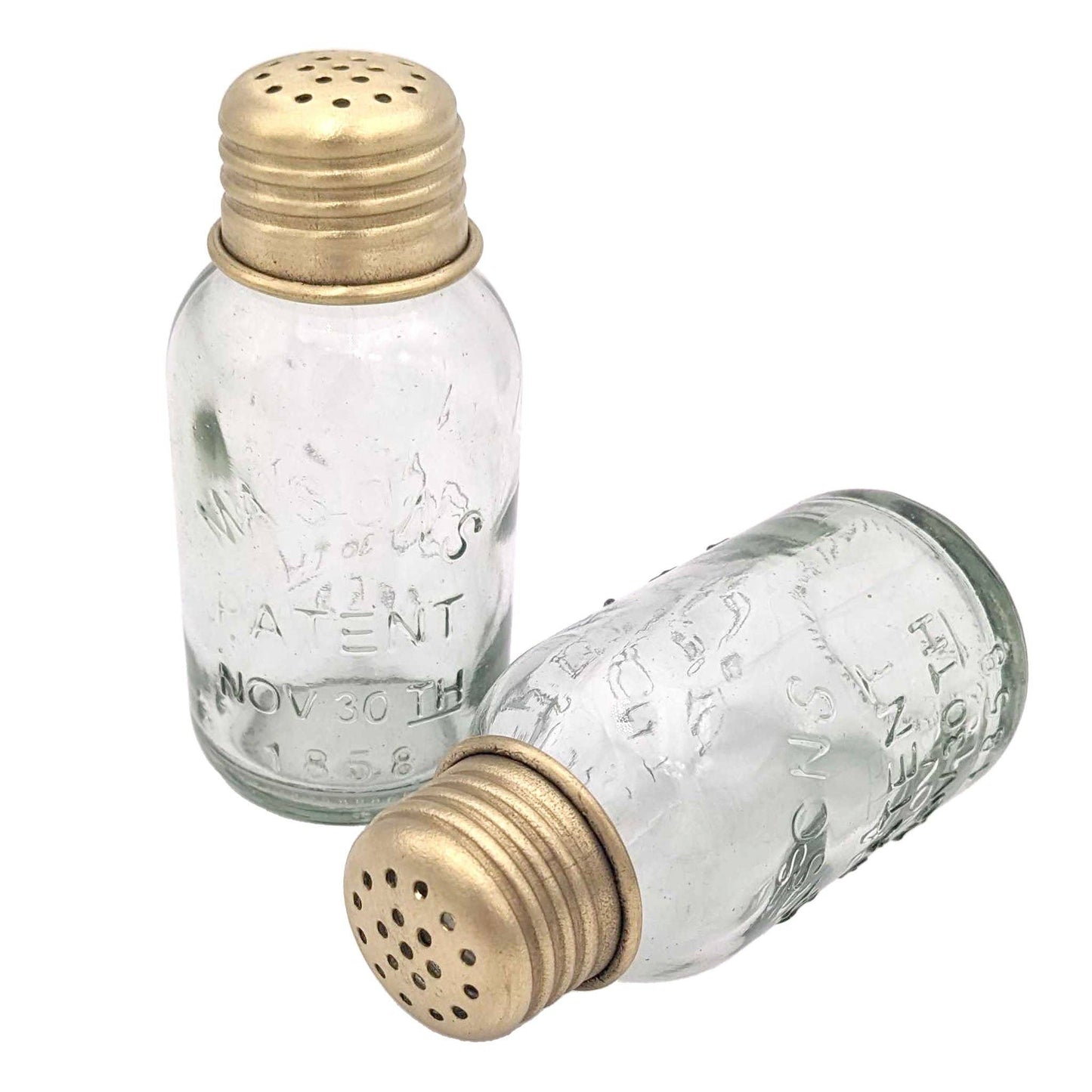 Mini Mason Jar Salt & Pepper Shakers