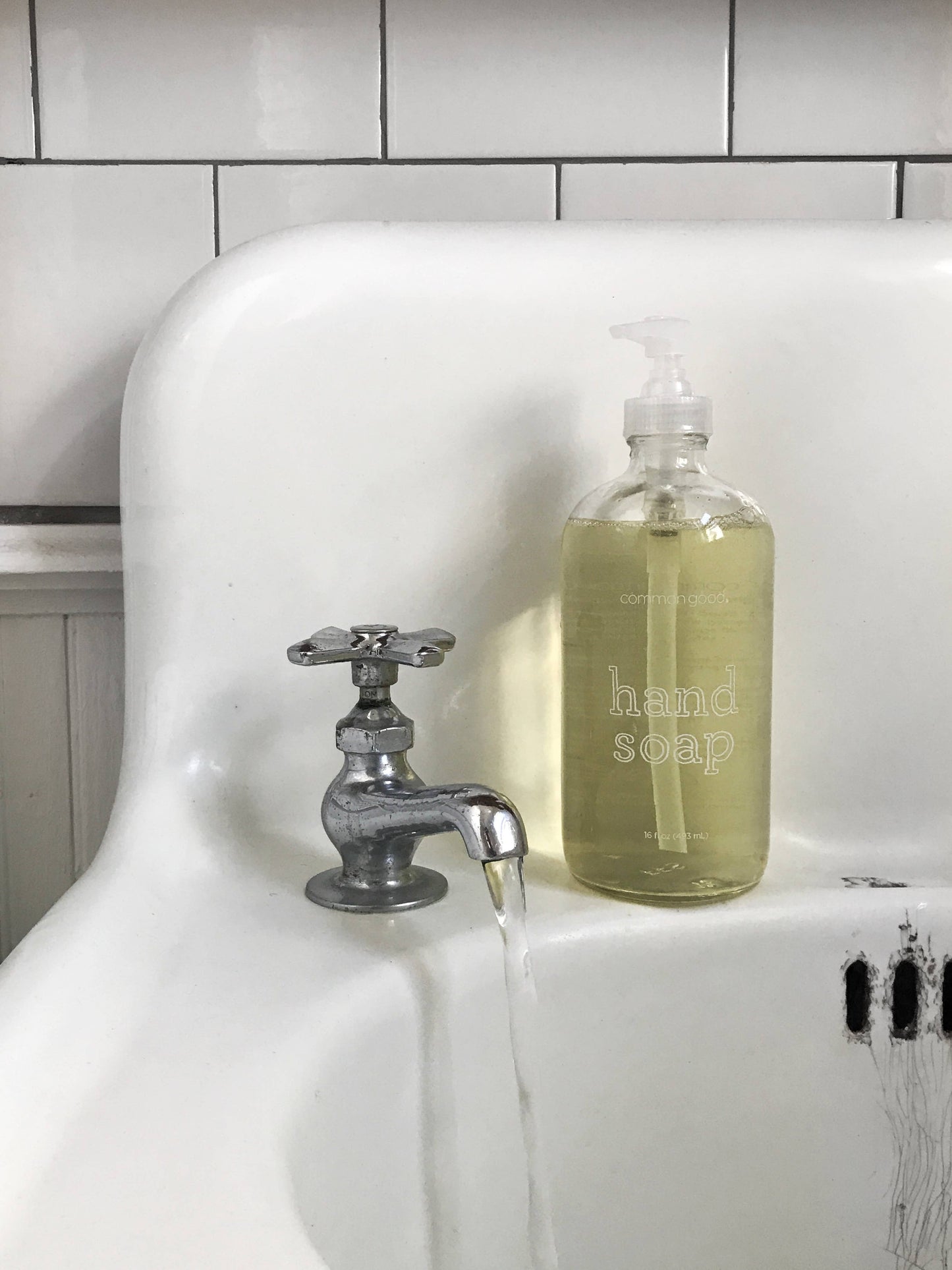 Hand Soap Empty Glass Bottle - 16 oz