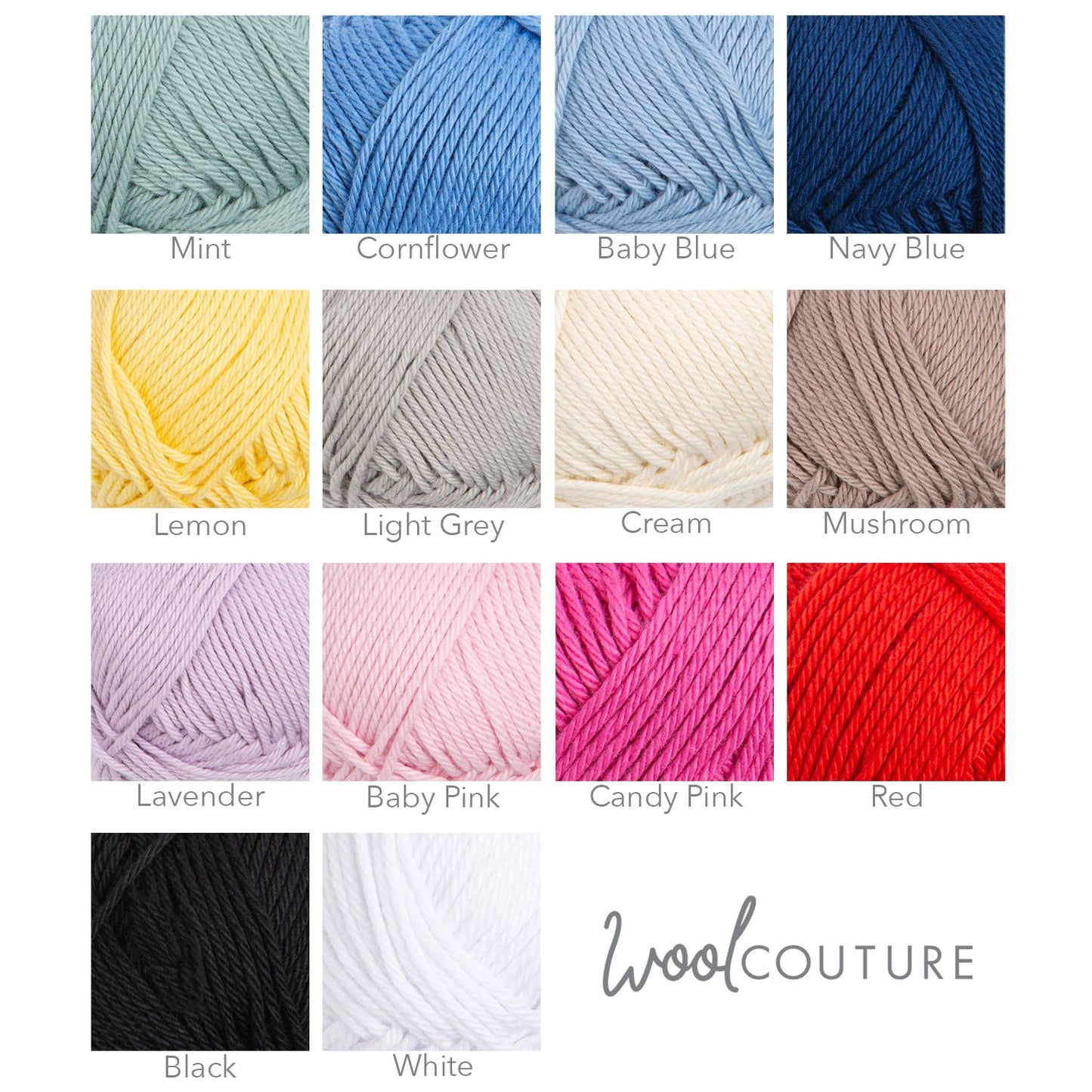 Cotton Candy Yarn 50g Ball | 100% Cotton