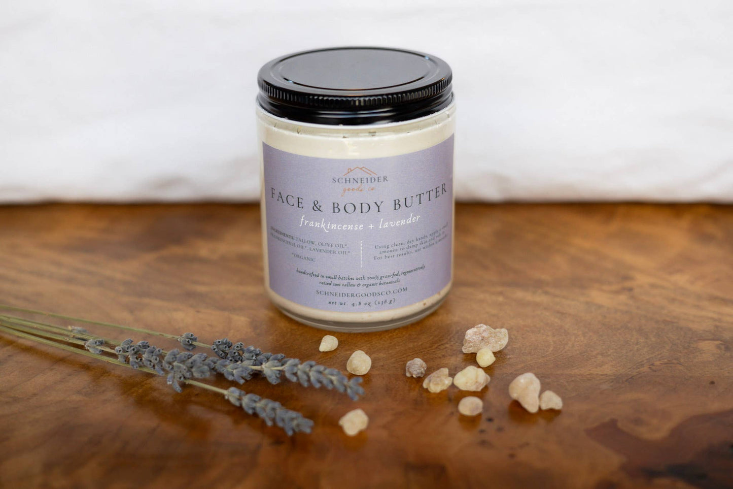 Frankincense + Lavender Tallow Face & Body Butter