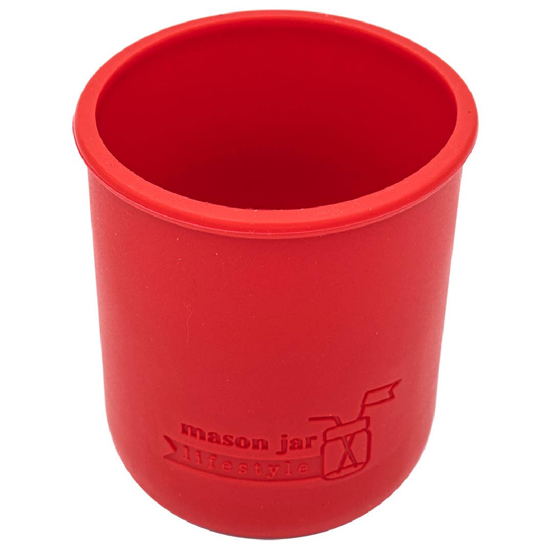 Silicone Sleeve/Jacket for Wide Mouth Pint 16oz Mason Jars