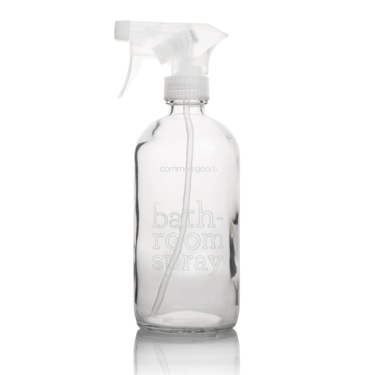 Bathroom Cleaner Empty Glass Bottle - 16 oz