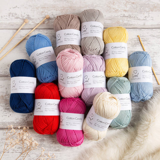 Cotton Candy Yarn 50g Ball | 100% Cotton